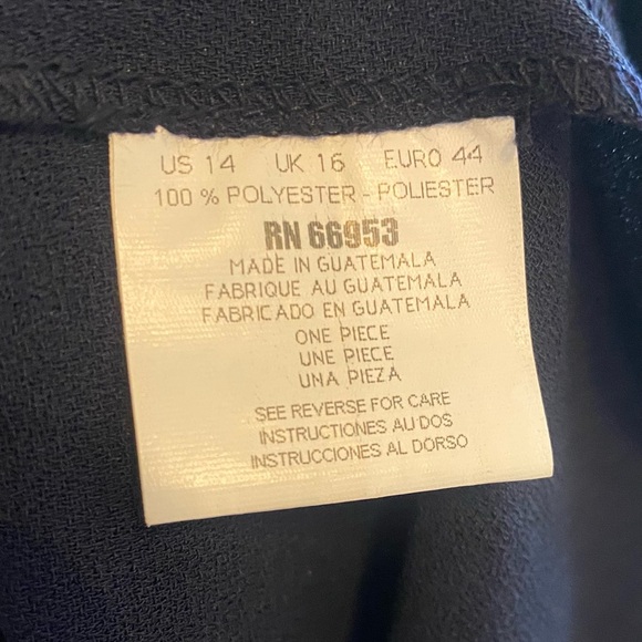 💃🏽➕David Warren New York Sleeveless Sparkle Cocktail Dress. Color:Navy. Size 14. - Picture 6 of 8